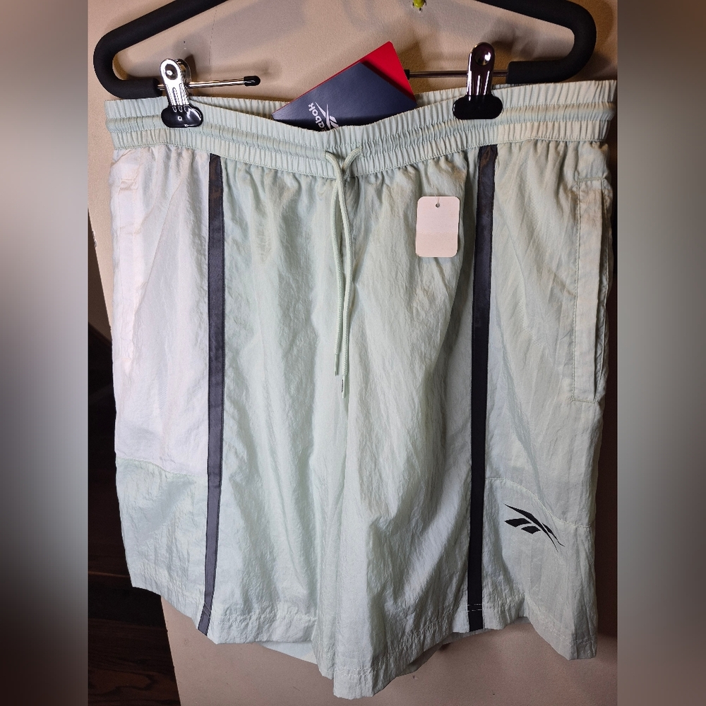 Reebok Light Green Athletic Shorts